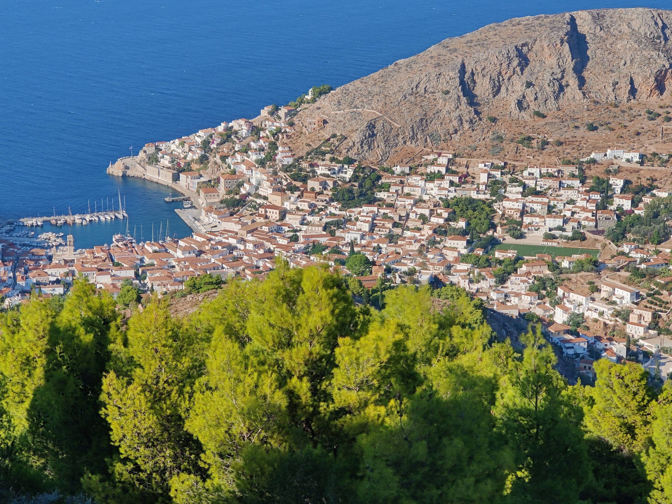 view from Profitis Ilias Hydra